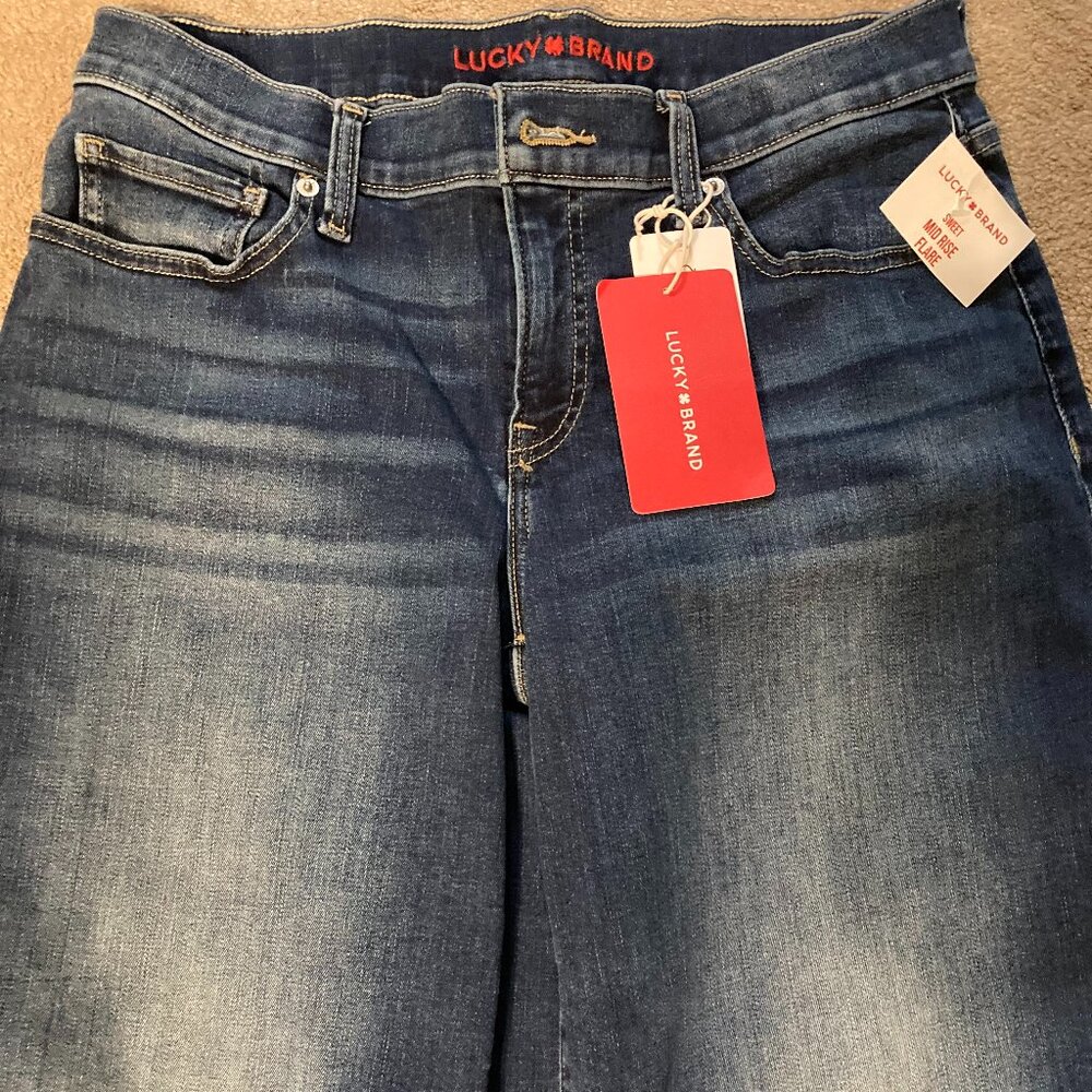 New LUCKY Mid-Low Rise Ultra Wide Jeans 6